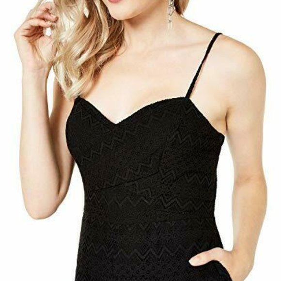 NEW Guess Dezzie Lace Short Romper Black Small - Picture 3 of 14